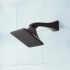 Signature Hardware Vilamonte 1.8 GPM Dual Single Function Shower Head with Shower Arm Matte Black